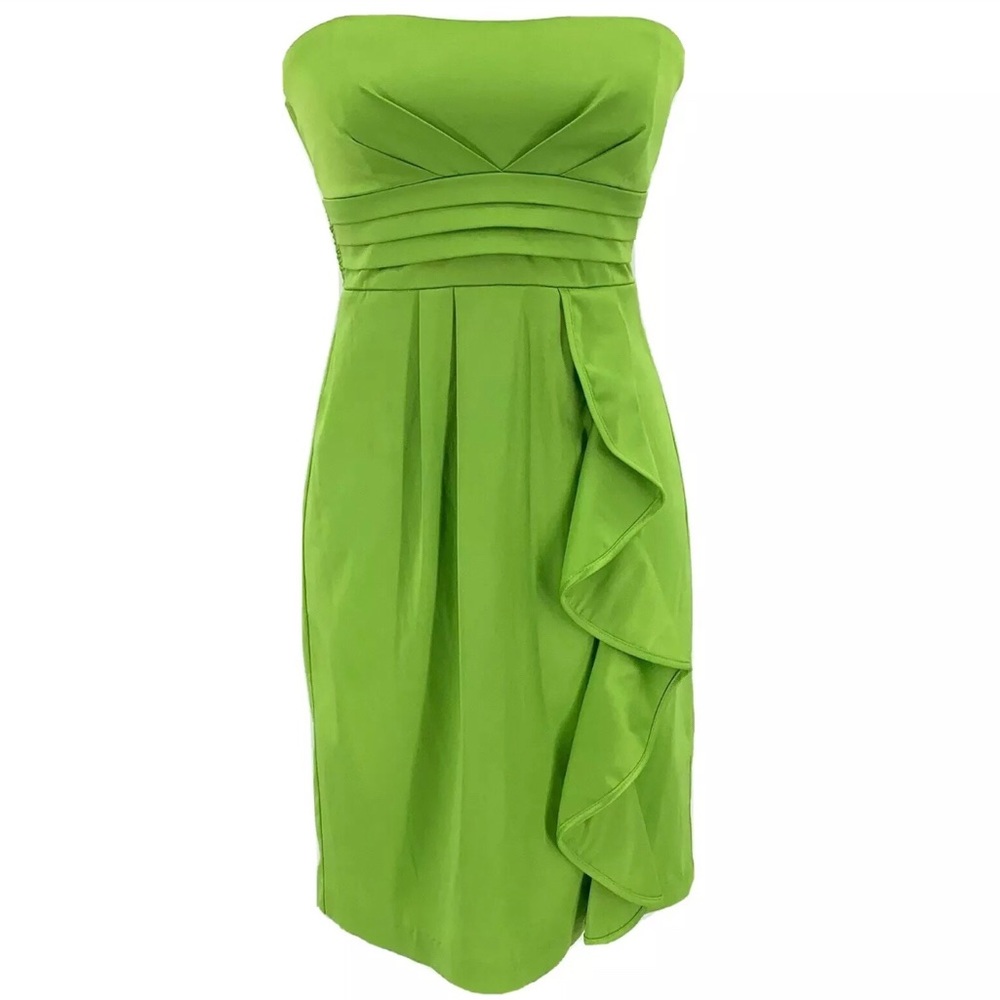 MY MICHELLE Dress Lime Cocktail Strapless: SZ. 5